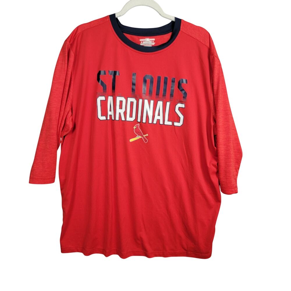 St. Louis Cardinals MLB Genuine Merchandise 3/4 Sleeve Tee Red 2XL